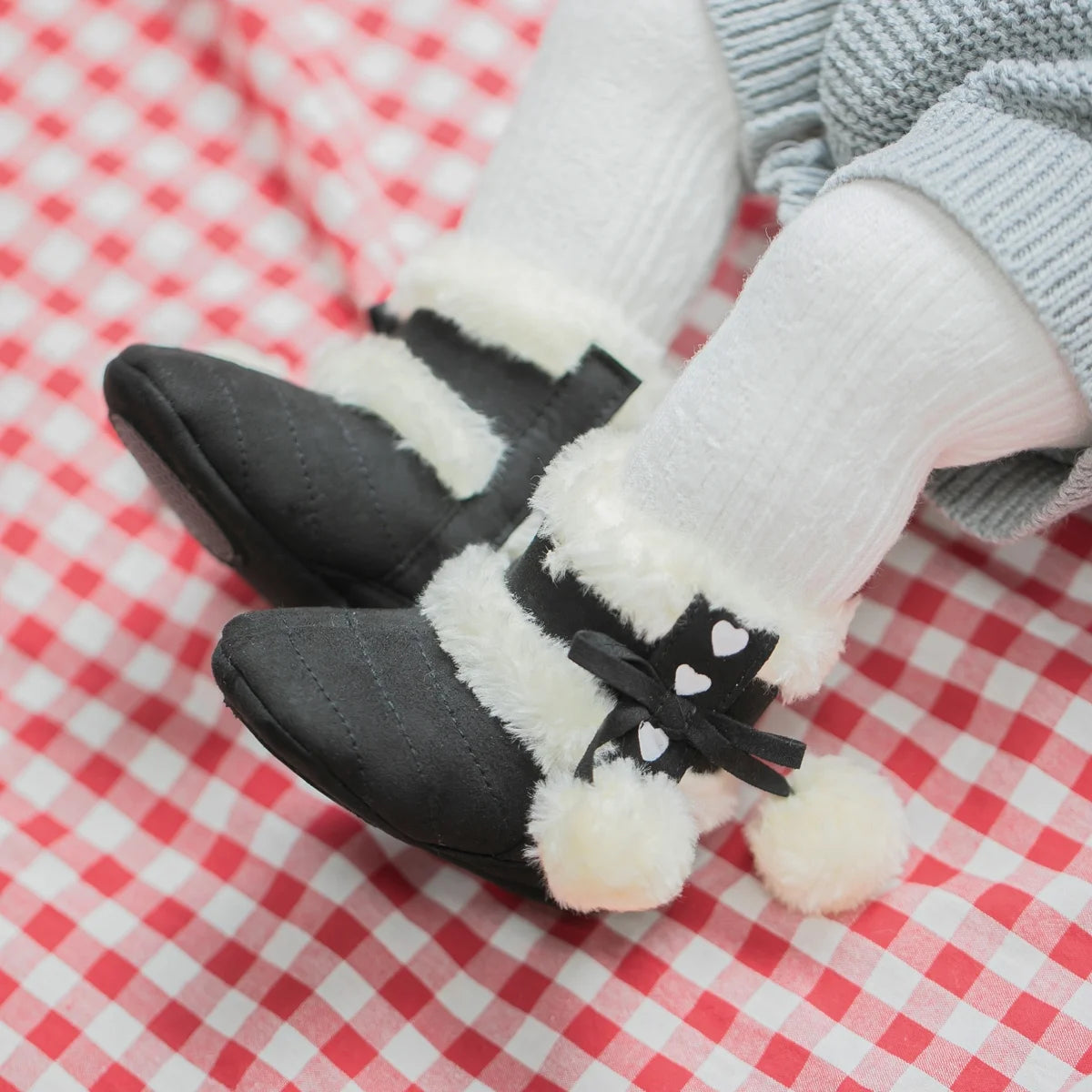 Baby Boys Girls Shoes Infant Warm Fleece Boots Newborn Winter Sneakers for First Walkers 3-18 Months